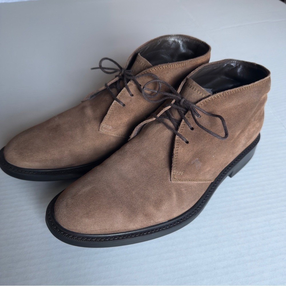 TOD'S Men's Suede Desert‎ Boots Size 7.5